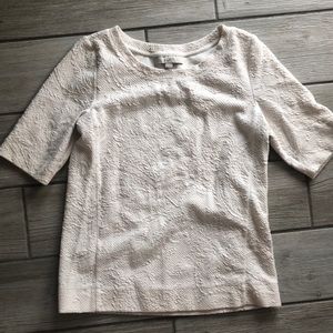 Loft cream colored summer top